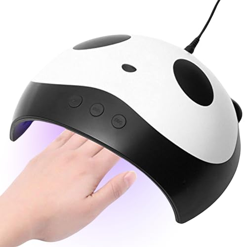DEWIN Lampara LED Uñas, Manicura Lampara LED Lámpara Panda LED para Uñas Lámparas de Manicura para Secador de Pelo 24W LED USB Secador de Uñas