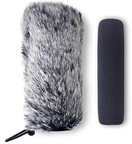 YOUSHARES RODE Microphones VideoMic Go Pop Filter & Filtros Anti-Pop - Rode VideoMic Go Interior Exterior Pantallas Antiviento para VideoMic Go Micrófono (2PACK)