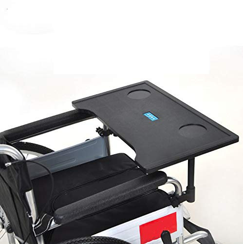 GHzzY Plateau en Plastique pour Les Pieds de Fauteuil Roulant - Plateau Universel pour Fauteuil Roulant pour la Lecture, Le Repas et l'écriture (pour fauteuils roulants de 16 à 18 Pouces)