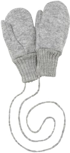 Disana WALK-HANDSCHUHE Baby & Kinder - 100% Bio-Merino, Wollwalk – wetterfest & super warm - unisex in 3 Größen - nachhaltig & fair – mit Strickkordel verbunden - made in Germany