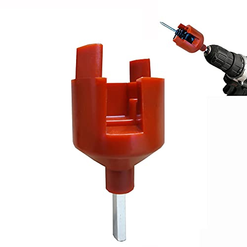 Cukol Isolator-Einschraubhilfe für Weidezaun, Einschrauber für Ringisolatoren, Kunststoff, Bohrmaschine-kompatibel, Universal-Bohrfutter