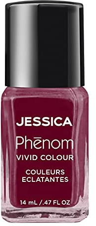 JESSICA Phenom Vivid Colour Nail Polish, Maroon Mural, 14 ml, Red