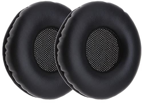 ECSiNG 1 Pair Ear Pads Earmuffs Leather Memory Foam Replacement Ear Cushions Compatible with AKG K518 K518DJ K81 K518LE Headset Black