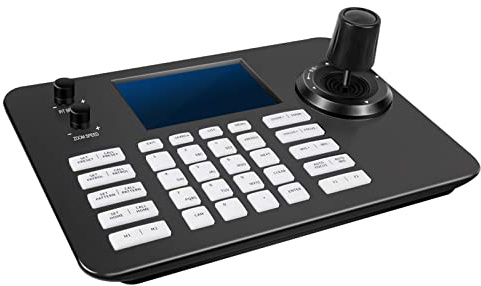 PTZ-Controller, Kamera-Controller, PoE-Netzwerk, 4D-Joystick-Dekodierungstastatur mit 12,7 cm LCD-Bildschirm, kompatibel mit Dome-IP-Kamera