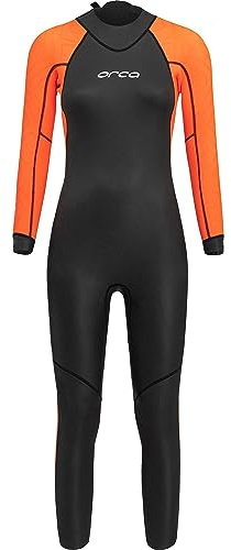 ORCA Vitalis Openwater Hi Vis Neoprenanzug Damen schwarz/orange