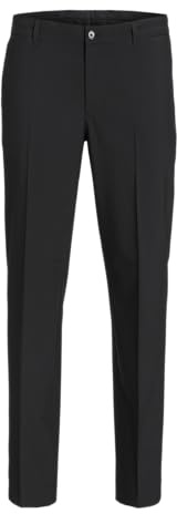 JACK & JONES Herren Jprbushwick Harry Trouser Slim Fit Anzughose, Black/Fit:Slim Fit, 52 EU