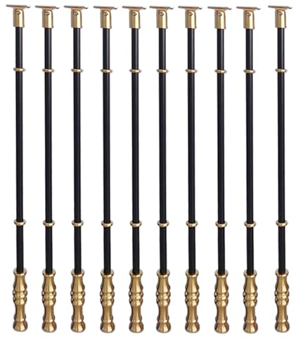 Geländer Treppengeländer Einstellbar Baluster Spindeln Pfosten, Bodenbefestigung Baluster-Säule für Innenräume Balkon Dachboden Flur Villa Deckoratoren, 95cm Hoch Handlauf Geländersäule (Size : 20 Pa