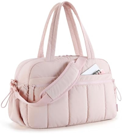 BAGSMART 24L Womens Gym Travel Bag, Weekend Overnight Cabin Bag, Wet Pocket