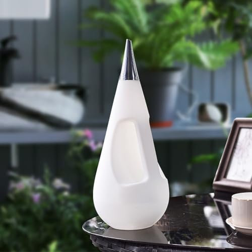 Elegante regadera blanca, tecnología de presión de aire, boquilla puntiaguda, adecuada para uso en interiores y exteriores