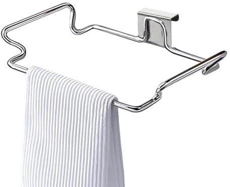 Bolsas de basura colgantes Rack - Soporte de bolsas de basura, organizador de clip de acero inoxidable | Colgador de puerta de gabinete para guantes de toallas almacenamiento de la cocina de la cocina