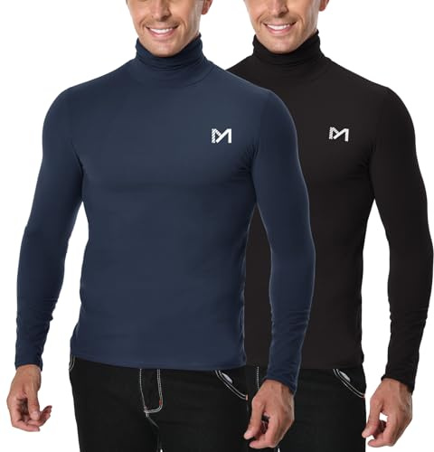 MEETYOO Maglia Termica Uomo, Maglia a Manica Lunga Compression Maglietta Biancheria Intima Sport T-Shirt Baselayer da Corsa Ciclismo Fitness