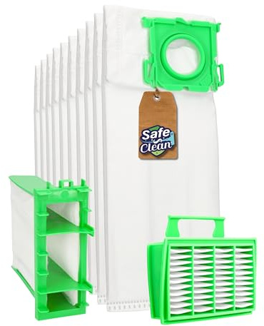 Service Box Compatible with Sebo Airbelt K1 K2 K3 6629-ER 6695-ER 10 Vacuum Cleaner Bags 1 Motor Filter 1 Micro Hygiene Filter Box Filter Bags 3-Ply