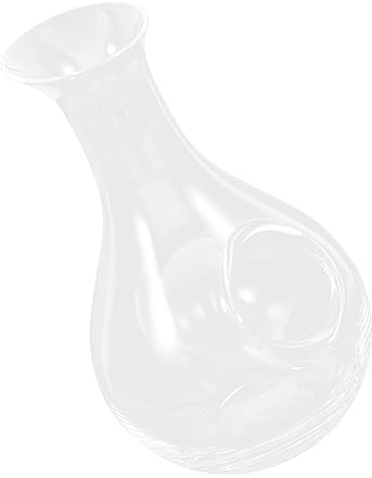 IWOWHERO Decantador de Vino de Cristal Transparente sin Diseño Simple y para Hogar Restaurante y Bar