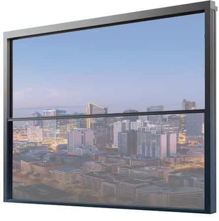 Film Anti Chaleur 100 x 200 cm Protection UV, Vie Privée et Soleil sans Perçage Film Miroir Fenêtre sans Tain Anti Chaleur Fenetre UV pour Maison Bureau Chambre, Argent