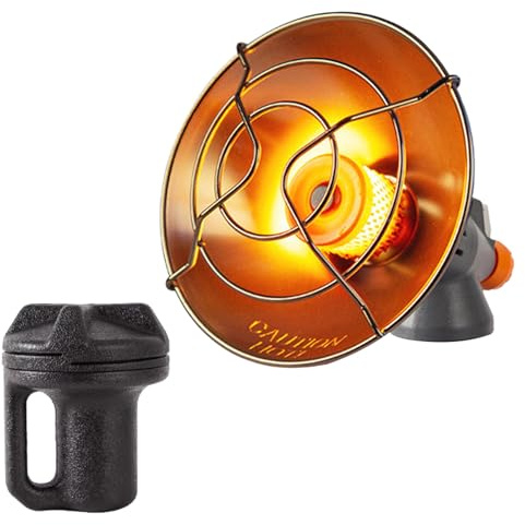 Riscaldamento a gas portatile con scatola portaoggetti per l'inverno, il campeggio, il barbecue, la pesca, l'accensione piezoelettrica