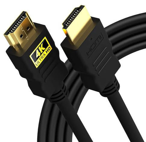 4K HDMI Cable 10m, High Speed HDMI 2.0 Cord 4K@60Hz 18Gbps, Ultra HD Long Hdmi to Hdmi cable Compatible with all HDMI devices PC/TV/HDTV (1.5 Meter)