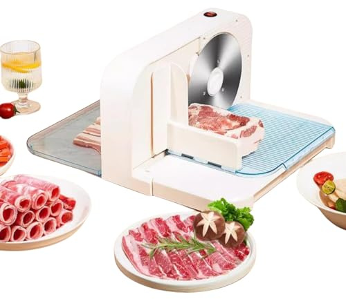 Allesschneider Klappbar Elektrisch Brotschneidemaschine Klappbar Aufschnittmaschine Schnittstärke 0-15 Mm Edelstahlklinge Ø190 Mm Für Feinkost, Fleisch, Brot, Gemüse, Schinken, Käse Usw 200W