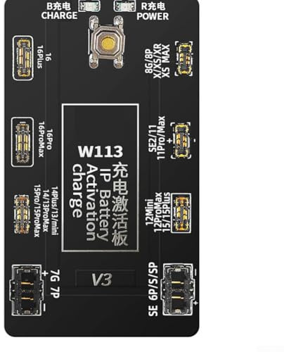 Placa de activación para baterías de teléfonos móviles con conexión de carga USB, soporta recarga y prueba de baterías inactivas o agotadas de manera eficiente (w113)