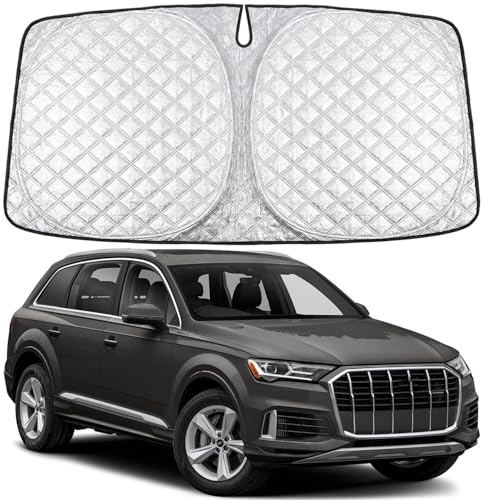 Parasol Coche,Parasol Coche Delantero para Audi Q5 2018-2024,Protección Solar UV para Automóvil Y Protección contra El Calor Solar,Accesorios para Automóvil En Verano