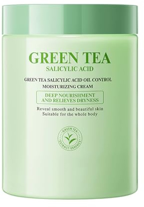 Salicylic Acid Face Moisturiser, Deep Hydrating & Oil Control Face Cream with Niacinamide Hyaluronic Acid Improve Blemishes and Uneven Skin Tone Dry and Oily Skin Sensitive Skin Men and Women, 300g