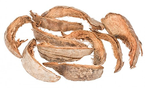 NaDeco Kokosschale in Natur, Größe ca. 20-30cm, Packung mit 0,5kg Kokosnussschale Kokosrinde Kokosnussdeko Deko-Kokosnuss Coco husk Terrarium-Deko Volieren-Deko Nagarium-Deko Naturdeko