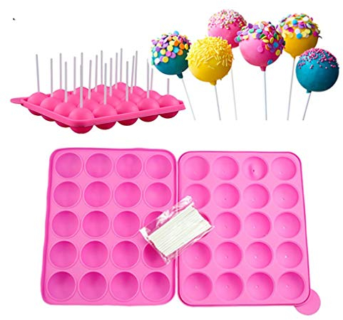 20 cavité Silicone Plateau Pop gâteau bâton Mould- Lollipop Party Cupcake Moule à gâteau, sans BPA