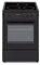 OCEANIC CV5050B8 Cuisiniere vitrocéramique 50x50 - Four convection naturelle - 48 L - Noir