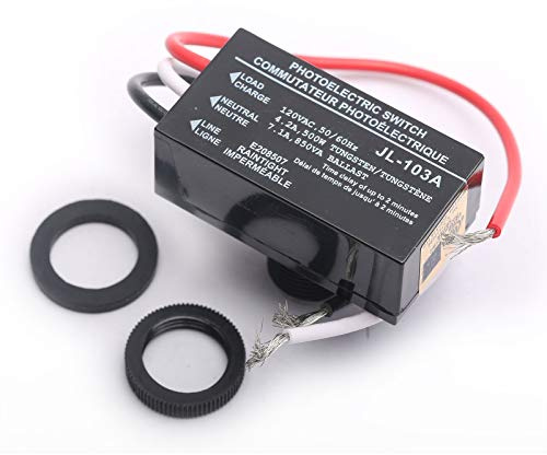 DEVMO Photoelectric Switch Photocell Dusk to Dawn Button Flush Mount Photo Control Eye Switch Module