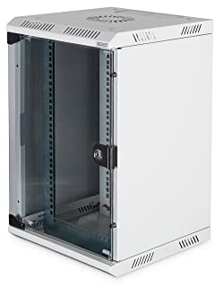 DIGITUS Armadio di rete 10 / 19 - Montaggio a parete - 10 pollici (10U orizzontale) o 19 pollici (5U verticale) - Grigio