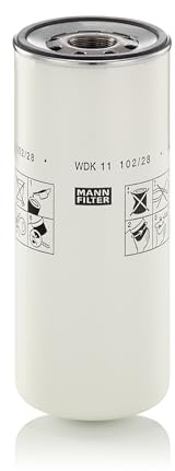 MANN-FILTER WDK 11 102/28 Kraftstofffilter - für Lkw + Busse | Für LKW, Busse, Schutz des Kraftstoffsystems, Injektorschutz, Zuverlässige Kraftstoffversorgung, Echte OE-Technologie
