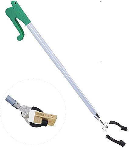Zhihua Raccoglitore di Rifiuti per Impieghi Gravosi, Pinza Extra Lunga, Comodo Strumento Ausiliario Mobile per La Raccolta dei Rifiuti/Raccoglitore di Rifiuti/Presa da Giardino,Blu,70cm