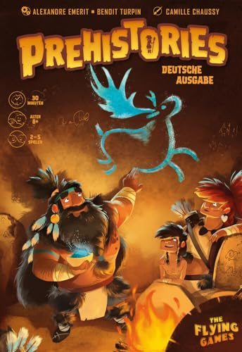 The Flying Games, Prehistories, Familienspiel, Brettspiel, 2-5 Spieler, Ab 8+ Jahren, 30+ Minuten, Deutsch
