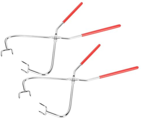 Agatige Pinza per Scultura in Argilla, 2 Pezzi Utensile per Scultura in Argilla, Pinza per Immersione in Acciaio Inossidabile con Manico in Gomma Pinza Forniture per Iniettare Colori