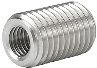 Stecker auf Stecker M2 M2,5 M3 M4 M5 M6 M8 M12 M16 M20 304 Edelstahl-Übergangsgewindeadapter Innen- und Außeneinsatzmutter (Color : 30mm_5pcs M6xM12)