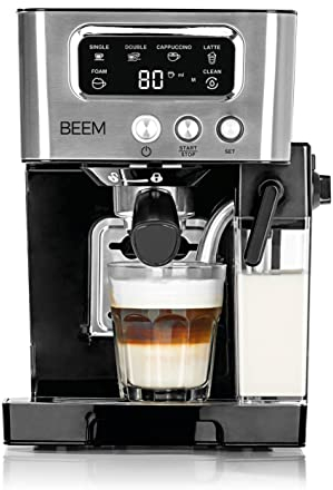 BEEM ESPRESSO LATTE - Macchina portafiltro da 15 bar | Specialità del caffè – come dal barista | Con serbatoio per latte da 0,4 l e serbatoio dell'acqua da 1,4 l | consistenza in schiuma di latte
