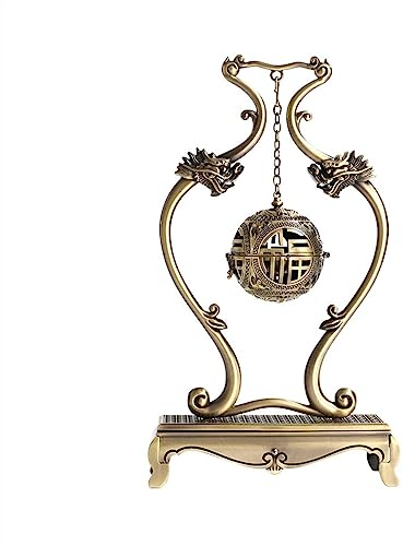 MOOWI Weihrauchbrenner Zen-Desktop-Dekoration, exquisites hohles Reliefmuster, kreisförmiger Räuchergefäß, hängender Räucherstäbchenhalter for den Innenbereich Räucherstäbchenhalter Zen Dekor