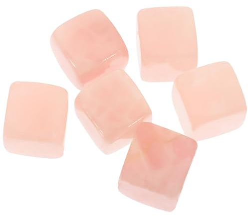 ULTECHNOVO 6 Stück Whisky Ateine, rosa Kühlsteine ​​Eiswürfel, wiederverwendbare Damen Whiskysteine ​​für Getränke