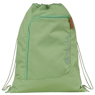 Satch Sportbeutel Turnbeutel für Mädchen und Jungen mit Reißverschlussfach, 12 Liter, Rucksack fixierbar