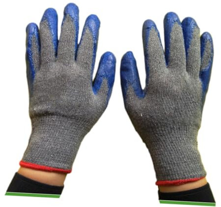 KONTONTY Arbeitshandschuh 1 Paar Schutzhandschuhe Arbeitshandschuhe Sicherheitshandschuhe Handschuhe für die Arbeit Baumwoll-Handschuhe Industriehandschuhe empfindlich Gelhandschuhe
