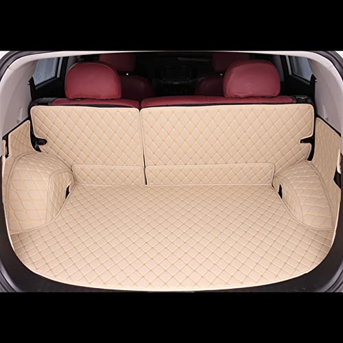 DZSYINGCHUSM Kofferraummatten Custom Fit Für Jeep Für Compass Hybrid Mp 2017 2018 2019 2020 2021 2022 2023 Auto Cargo Liner Pads Kofferraumteppich Kofferraumwanne Set (Color : Beige)