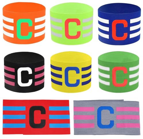 SYTTNUM Kapitänsbinde Fußball Armbinde,Kapitänsbinde Kinder Fussball für Erwachsene Jugend Junior Größe Fußball Elastic Armbinden Geeignet für Viele Sportarten