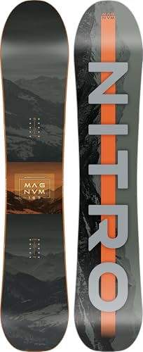 Nitro Snowboards Herren Magnum BRD´25, Allmountainboard, Directional, Cam-Out Camber, All-Terrain, Freeride, Wide, für große Füße