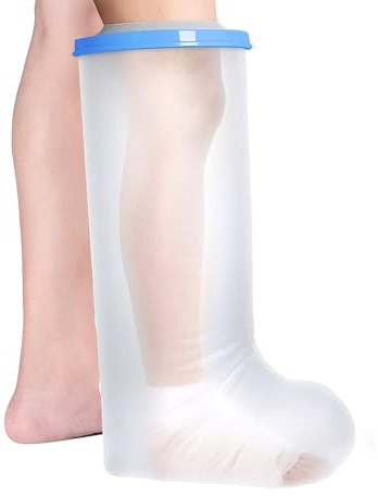 Casenly Protège Plâtre Pied Étanche, Protection Étanche pour Platre, pour adultes, Protecteur de Pansement de Jambe en Plâtre pour Blessures au Pied pour la douche, garde les plaies au sec, 63 x 41 cm