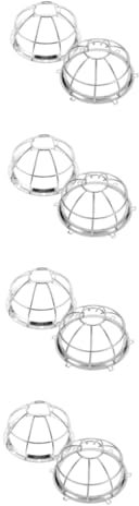 DECHOUS 8pcs Sprinkler Detector Cover Transducer Cover Iron Bracket for Fire Alarms