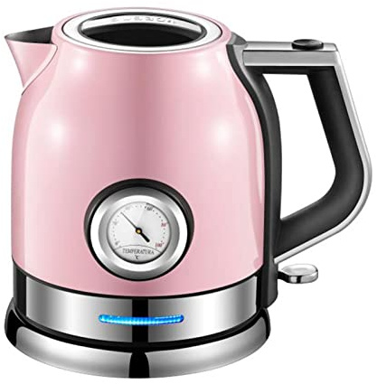 QHFTREX 1,8 l Edelstahl-Teekessel mit Temperaturanzeige, Kaffee-Thermokanne, Küche, intelligenter Pfeifenkessel, Samowar, der Neue powerfully