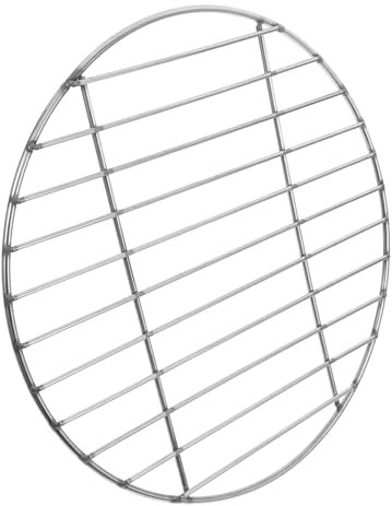 GAROZATION Runder Grillrost Grillgitter Für Bbq Outdoor-grillen Für Fisch Und Einfache Handhabung Langlebig Und Praktisch