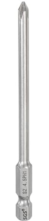 sourcing map #1 Embout de tournevis cruciforme PH1 avec tige hexagonale de 100 mm de long et tige de 0,5 cm de long – Embouts de perceuse à tête cruciforme magnétique en acier S2 – Tournevis