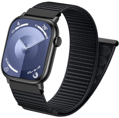 Netolo Sport Loop band, kompatibelt med Apple Watch, armband, 44 mm, 45 mm, 46 mm, 49 mm, 42 mm, män, kvinnor, nylonarmband för iWatch Series 11 10 9 8 7 6 5 4 3 2 1 SE Ultra 2 Ultra