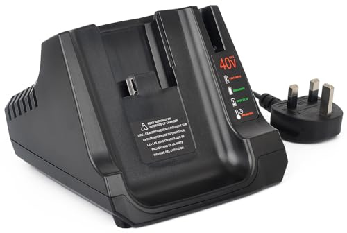 LCS40 LCS36 Fast Charger Replacement for Black and Decker 36V 40V Max Tool Li-ion Battery Charger with USB Port，for Black & Decker Lithium ion Battery LBX1540 LSW36 LBXR36 LST540 LBX2040 LCS1240