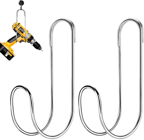 Ahuuen Gartenschlauchhalter - Aufbewahrungsset Für Wasserschläuche 2er-Set - Edelstahl Gartenschlauchhalter Mit Haken Für Garage Garten & Stall Außenbereich Aufbewahrung